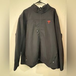 Tesla Black Mens 3XL Soft Shell Full Zip Employee Jacket